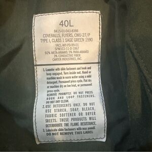 Sage Green Flight Coveralls - 40L